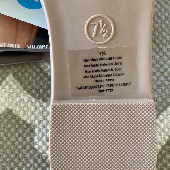 “A new day” tan Carissa slide sandals; size 7 1/2; NWT - Picture 7 of 7